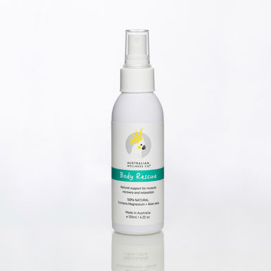 BODY RESCUE Relaxation Spray [Magnesium Oil + Organic Aloe Vera] 4.22oz/125ml.